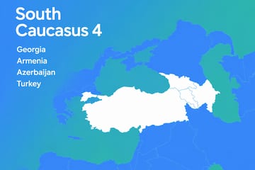 South Caucasus 4 (Georgia,  Armenia, Azerbaijan, Turkey)