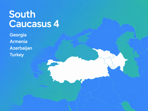 South Caucasus 4 (Georgia,  Armenia, Azerbaijan, Turkey)