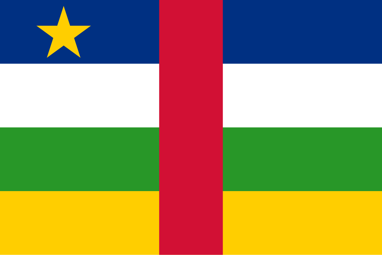 Den Centralafrikanske Republik 旗幟